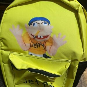 Yellow Kids Backpack with Jeffy